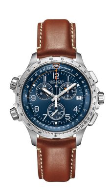 Hamilton Men's Khaki Aviation X-Wind GMT Chrono Quartz Watch H77922541