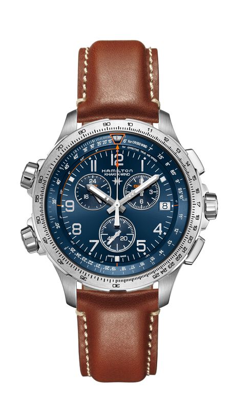 Hamilton Men's Khaki Aviation X-Wind GMT Chrono Quartz Watch H77922541 image number null