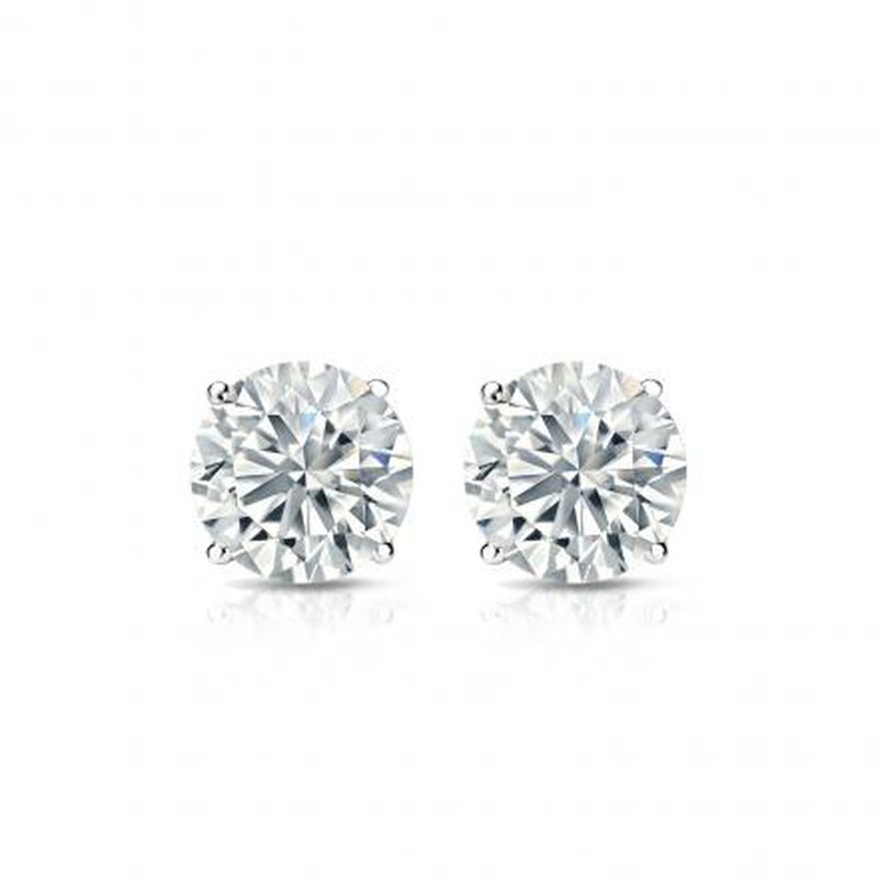 Brilliant-Cut Lab Grown 1/2ctw. Diamond Studs in 14k White Gold image number null
