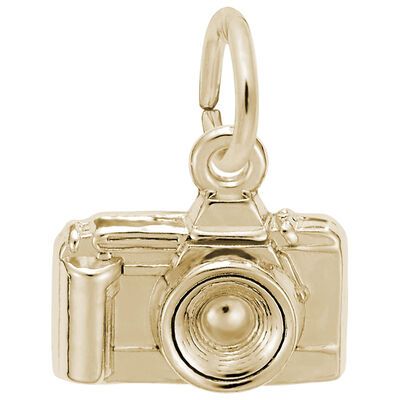 Camera Charm in 14K Yellow Gold