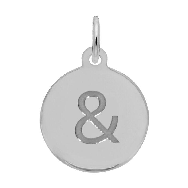 Ampersand Charm in Sterling Silver image number null