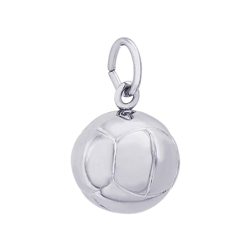 Volleyball Sterling Silver Charm image number null