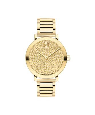 Movado Bold Ladies Yellow Gold Ion Plated Stainless Steel Evolution 2.0  Watch 3601152