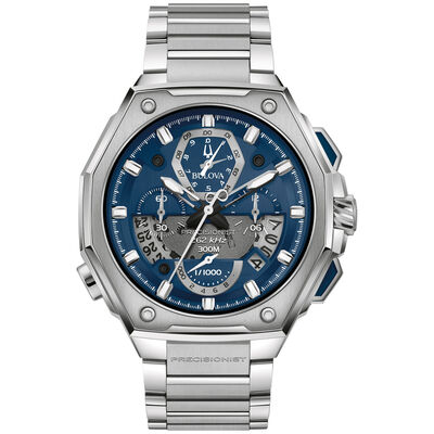 Bulova Men's Precisionist Watch in Stainless Steel 96B349