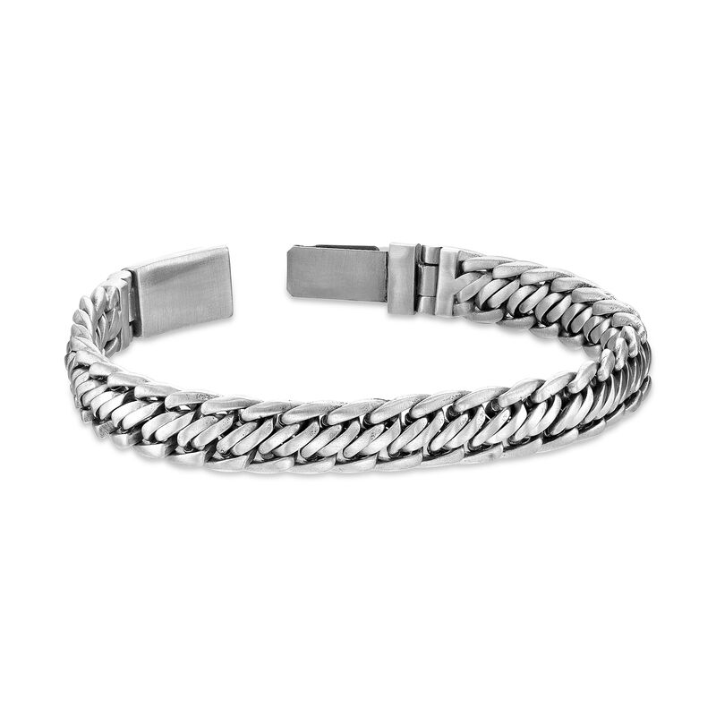 Fancy Link Bracelet in Stainless Steel image number null