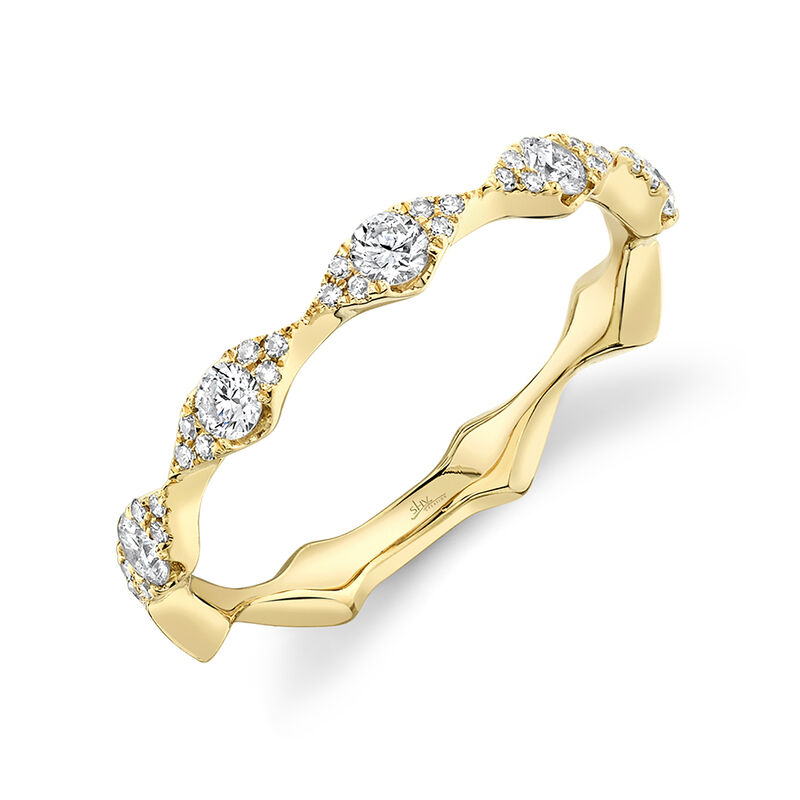 Shy Creation 0.38 ctw Marquise Diamond Ring 14k Yellow Gold SC55005597 image number null