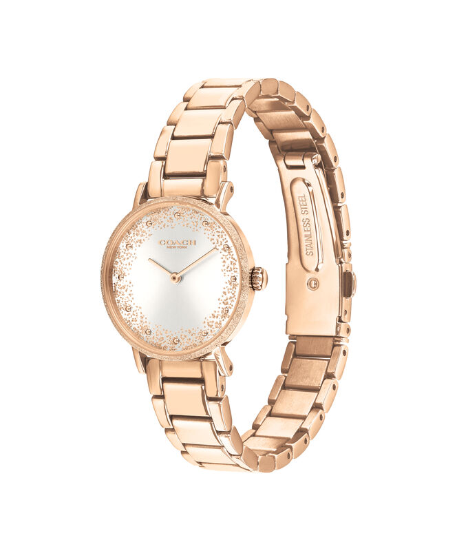 Coach Ladies' Rose Goldtone Stainless Steel Perry Watch 14503639 image number null