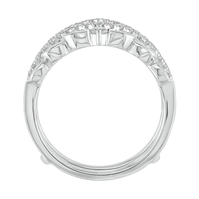 Brilliant-Cut 1/2ctw. Diamond Princess Crown Insert in 14k White Gold image number null