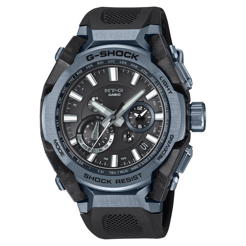 G-Shock Men's Analog-Digital Blue Dial Black Carbon Fiber 51mm Watch MTGB4000B-1A2 image number null