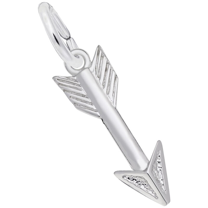 Cupid's Arrow Charm in Sterling Silver image number null