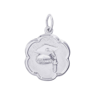 Graduation Charm in Sterling Silver