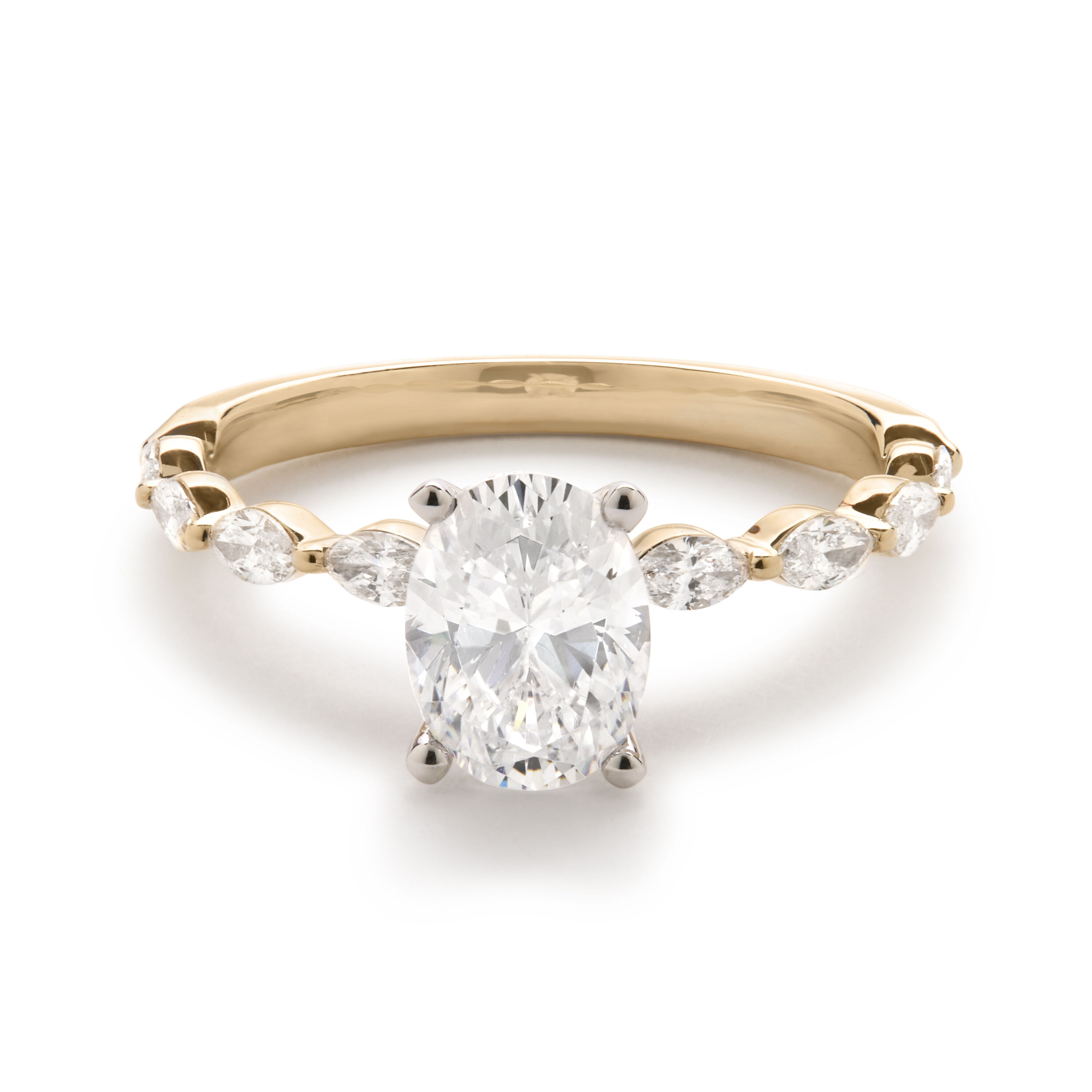 marquiseカット　リング Odalynn: Marquise Diamond Vintage Inspired Engagement Ring | Ken