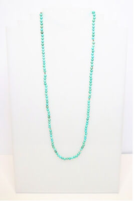 Blue Howlite Mask Chain in Sterling Silver