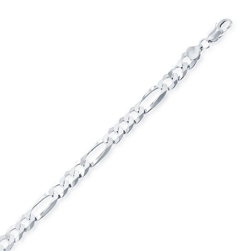 Figaro 22" Chain 5.8mm in Sterling Silver image number null