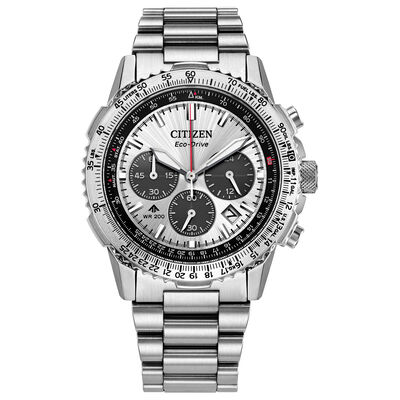 Citizen Men's Promaster Air Navihawk Silver-Tone Dial Watch CA4660-61A