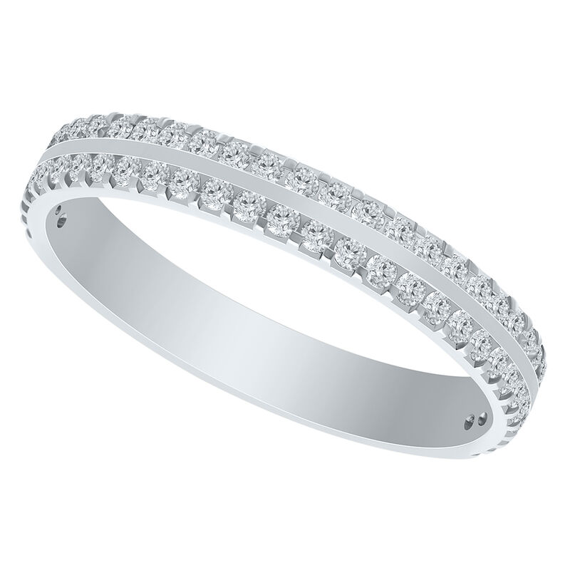 Diamond 3/8ctw. 14k White Gold Anniversary Ring image number null