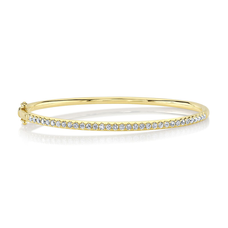 Shy Creation Diamond 3/4ctw. Bangle Bracelet in 14k Yellow Gold image number null