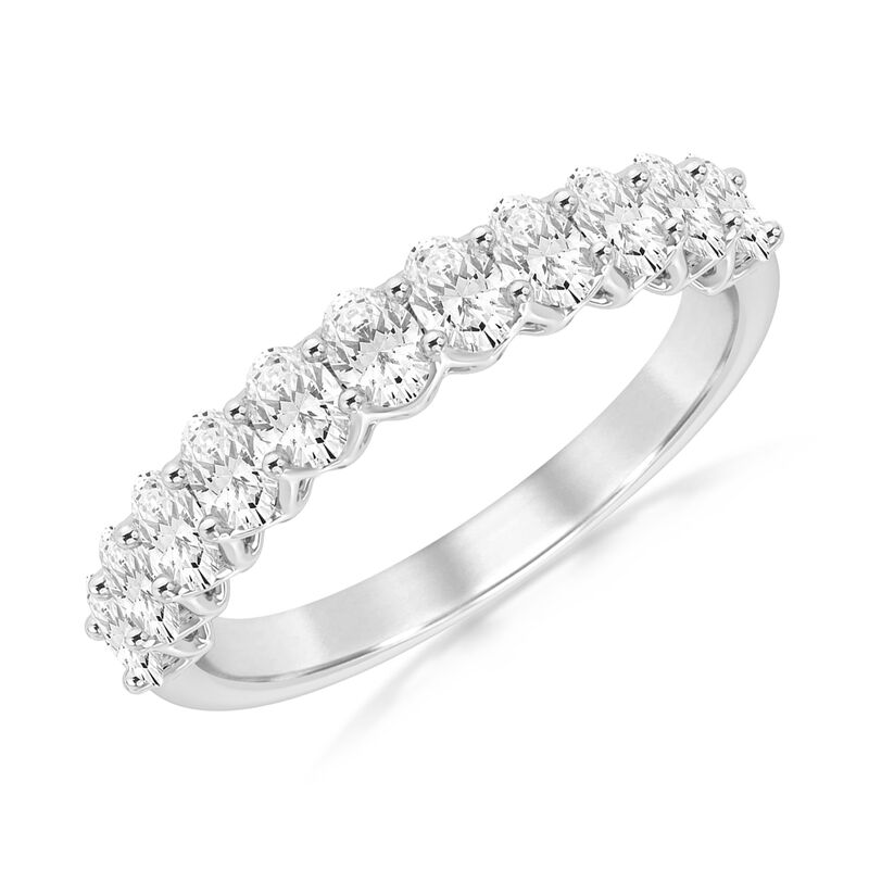 Lab Grown Diamond 1 1/8ctw. 14k White Gold Anniversary Ring image number null