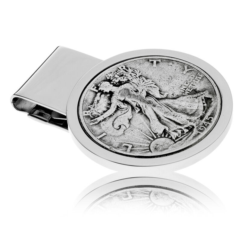 Liberty Half-Dollar Coin Money Clip image number null