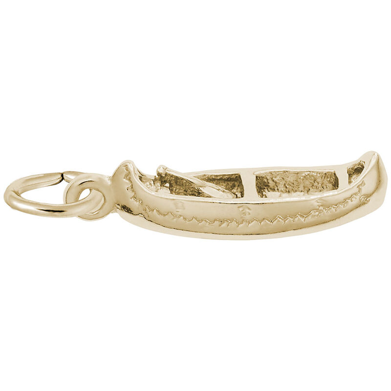 Canoe Charm in 14k Yellow Gold image number null
