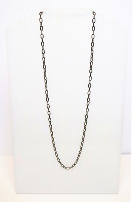 Paperclip Mask Chain with Black Colored Brass