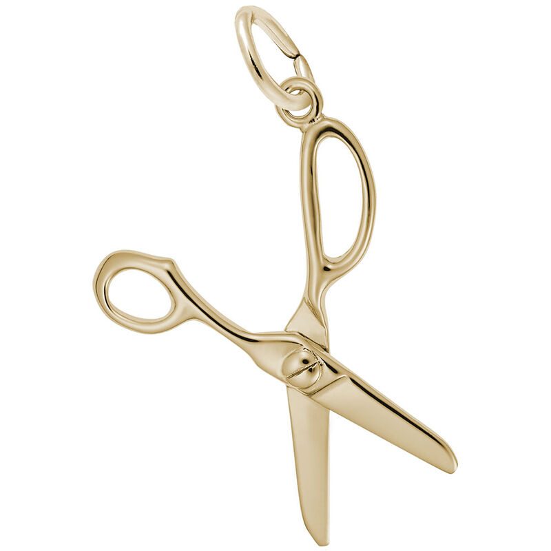 Scissor Charm in 14k Yellow Gold image number null