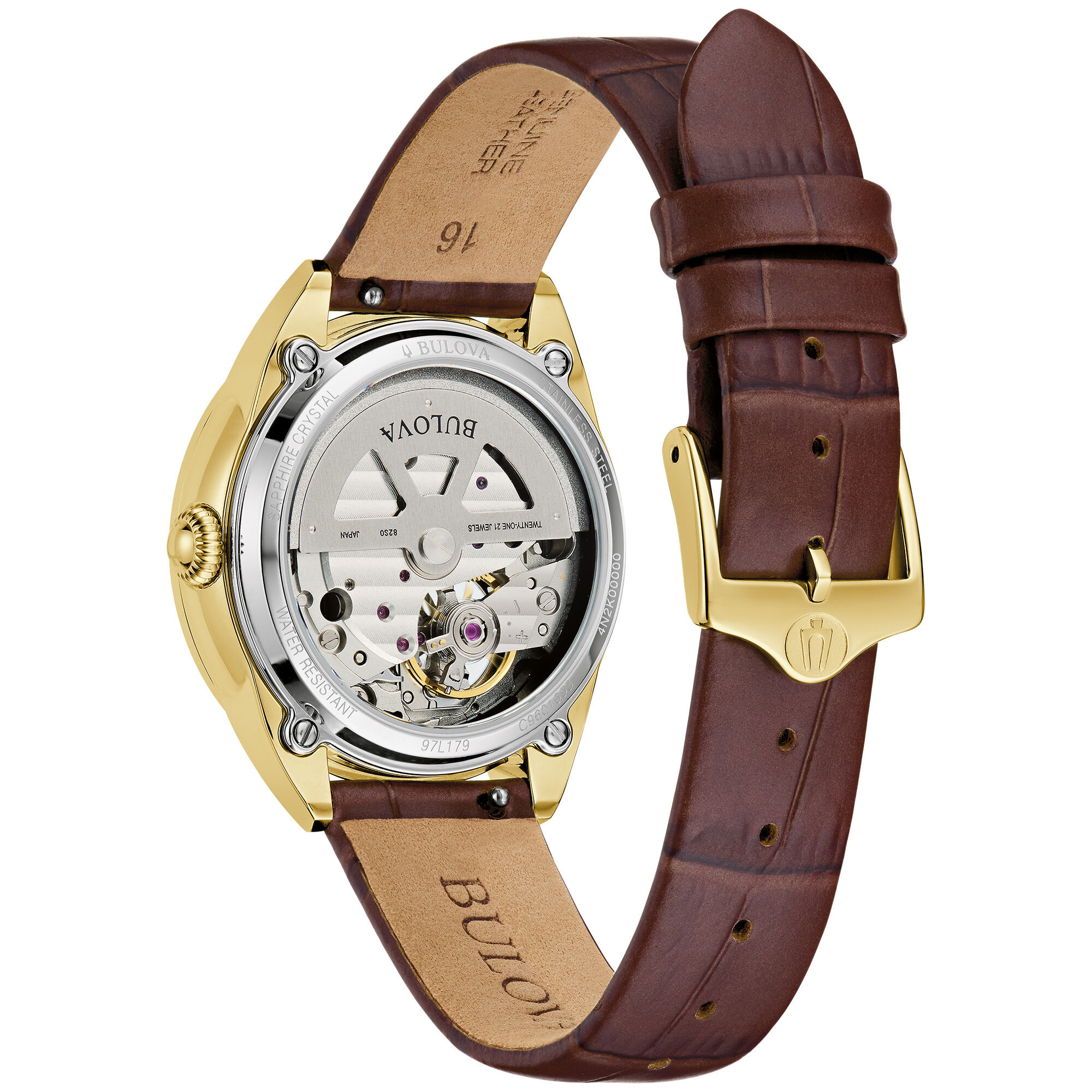 Bulova Ladies' Sutton Classic Mother-of Pearl Dial Leather Strap