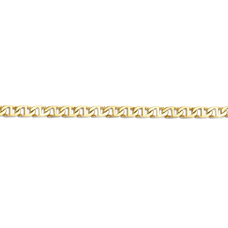 Men's Mariner 10mm Chain Bracelet in Gold Plated Stainless Steel image number null