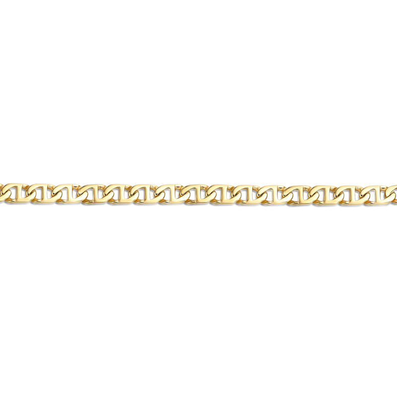 Men's Mariner 10mm Chain Bracelet in Gold Plated Stainless Steel image number null