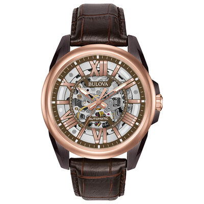 Bulova Men's Rose-Tone Sutton Watch 98A165