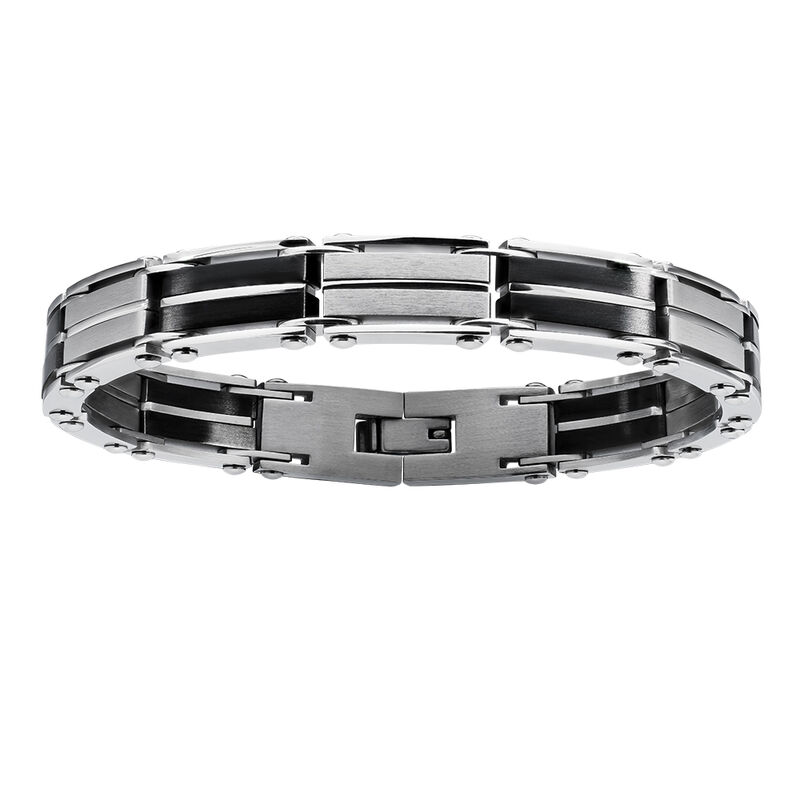 Men's Stainless Steel Fashion Bracelet 8.25"  image number null