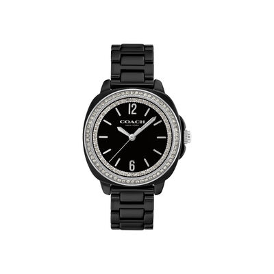 Coach Ladies Black Dial Black Bracelet 34mm Watch 14504564