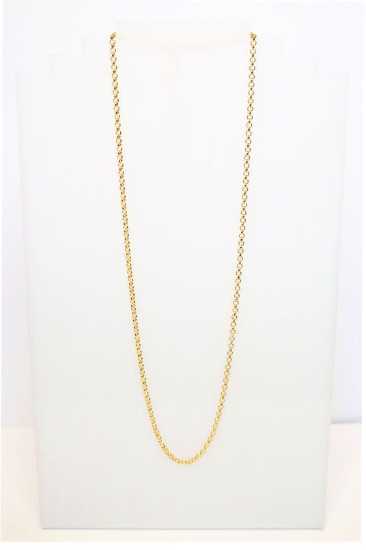 Round Link Mask Chain in Brass image number null