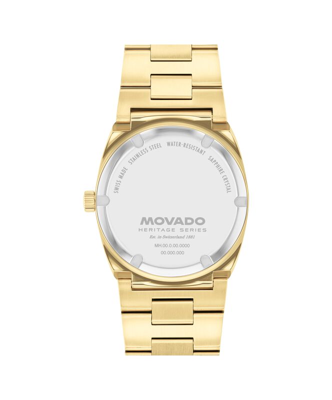 Movado Heritage Ondoplan Watch Pale Gold Dial 3650217 image number null