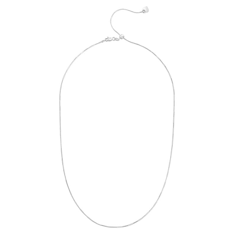 Snake Chain 22" in Sterling Silver (1.1mm) image number null