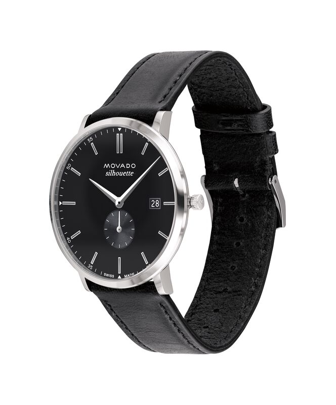 Movado Heritage Silhouette Watch Black Dial 3650130 image number null