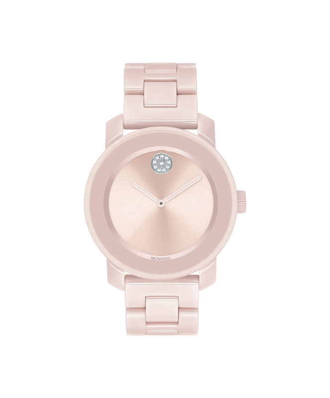 Movado BOLD Ladies' Pink Ceramic Museum Watch 3600536 image number null