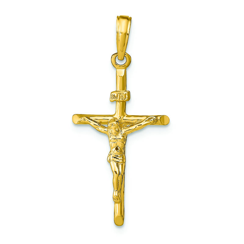 Crucifix Charm in 14k Yellow Gold image number null