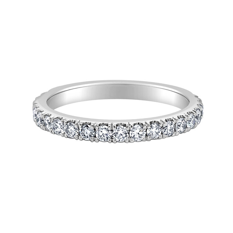 Lab Grown Diamond 1/2ctw. Enhancer & 14k White Gold Wedding Ring image number null