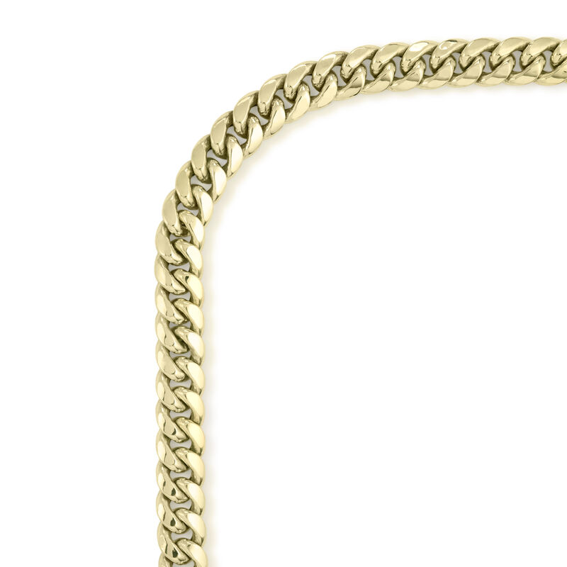 Miami Cuban Link Bracelet in 10k Yellow Gold 8.5" image number null