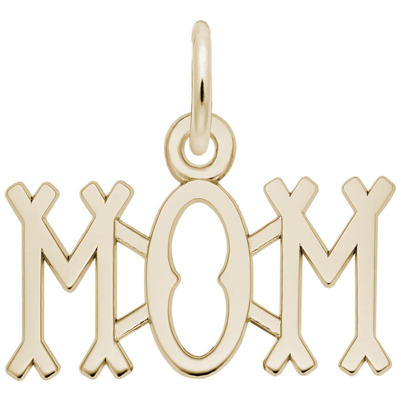 Mom Charm in 14K Yellow Gold image number null