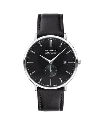 Movado Heritage Silhouette Watch Black Dial 3650130