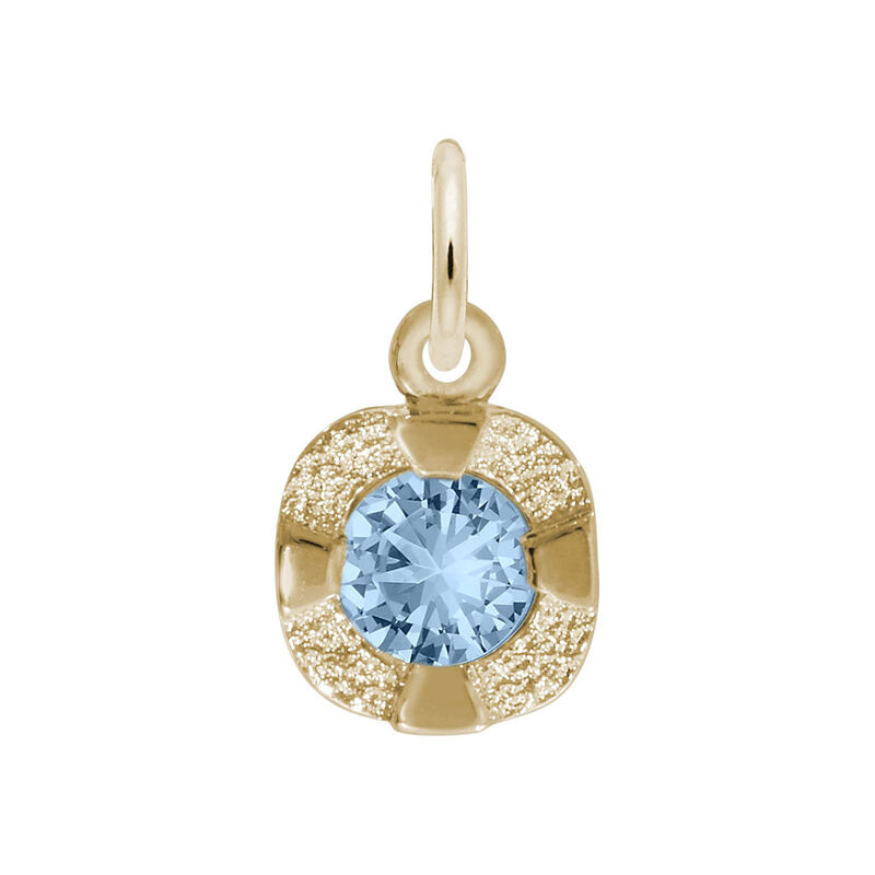 December Birthstone Petite Charm in 10k Yellow Gold image number null