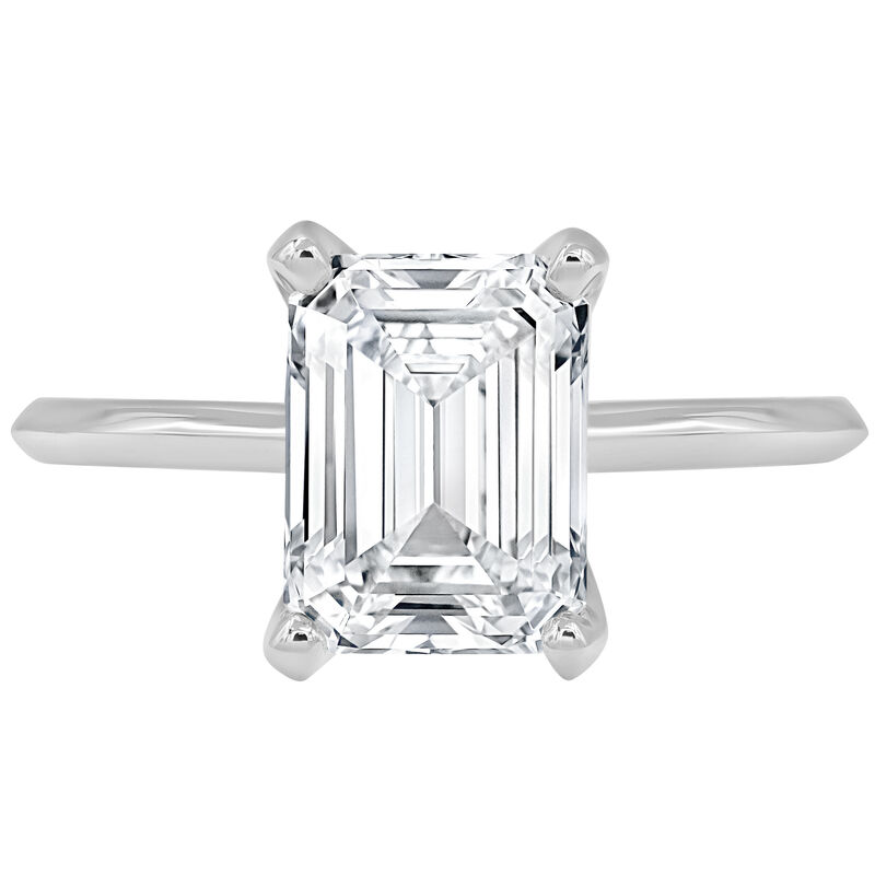 Radiant-Cut Lab Grown 2ct. Diamond Certified GH VS SI Solitaire Engagement Ring in 14k White Gold image number null