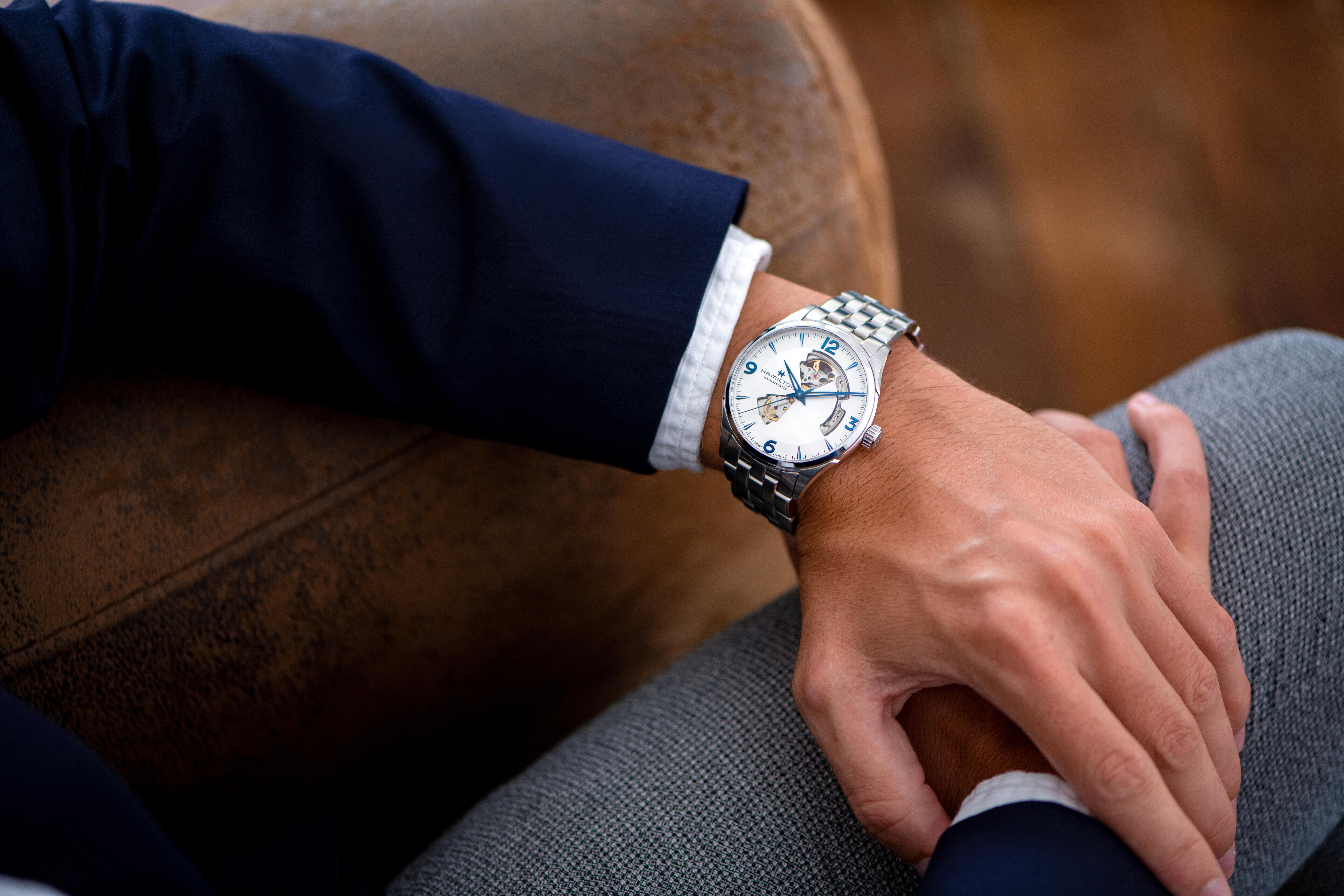 ジャズマスター Open Heart Auto 42mm H327050 Jazzmaster Open Heart Auto 42mm | Hamilton Watch - H32705160