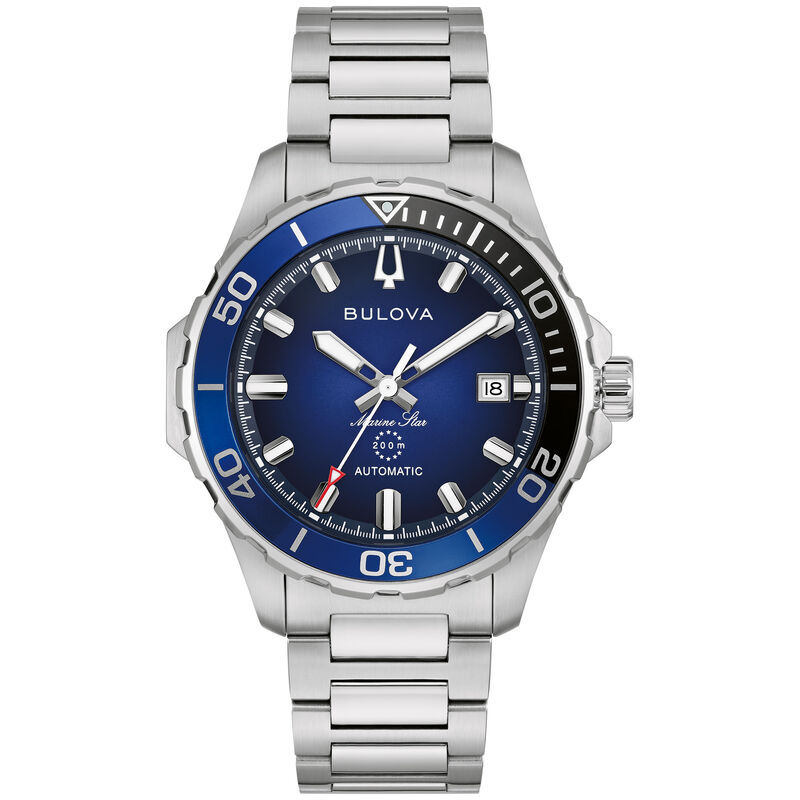 Bulova Marine Star Series B Automatic Blue Dial 98B466 image number null