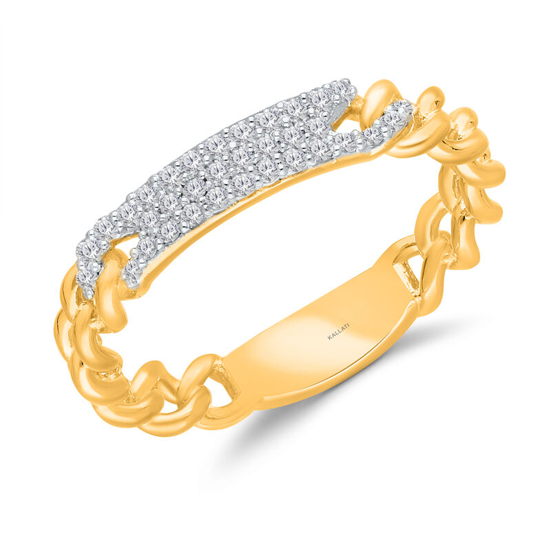 Timeless Link Diamond Ring in 14K Gold image number null