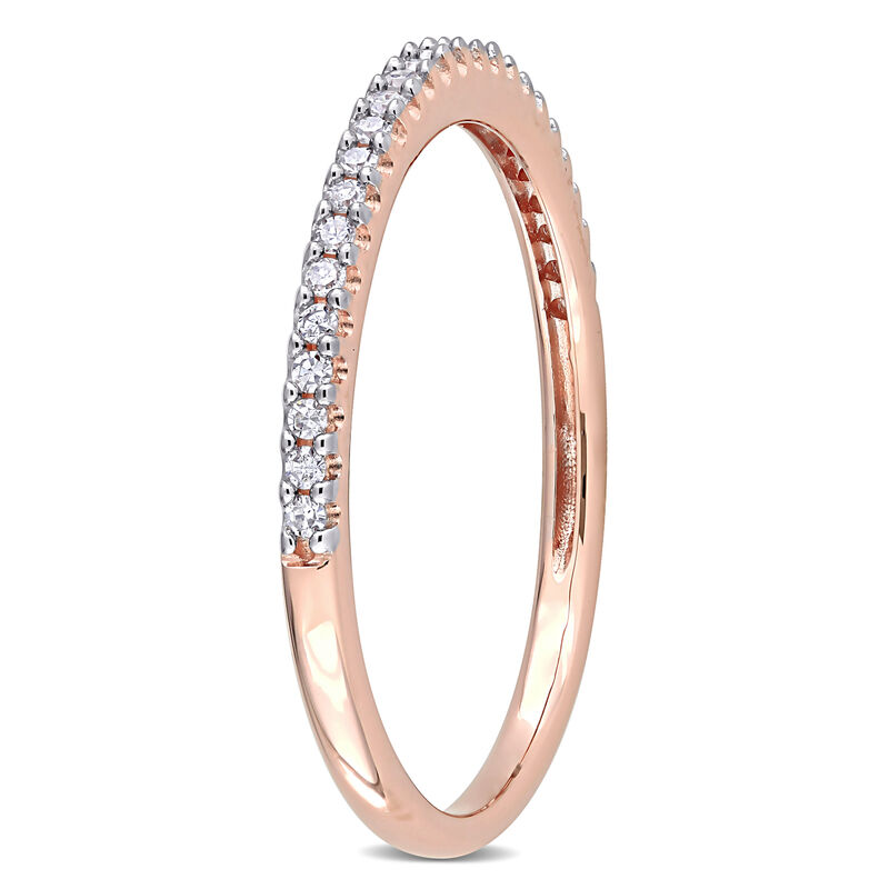 Diamond Semi-Eternity Ring in 14k Rose Gold image number null