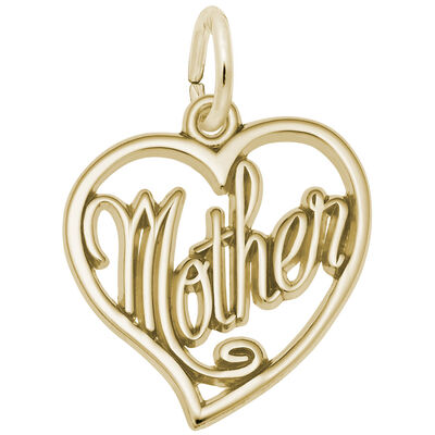 Mother Charm in 14K Yellow Gold