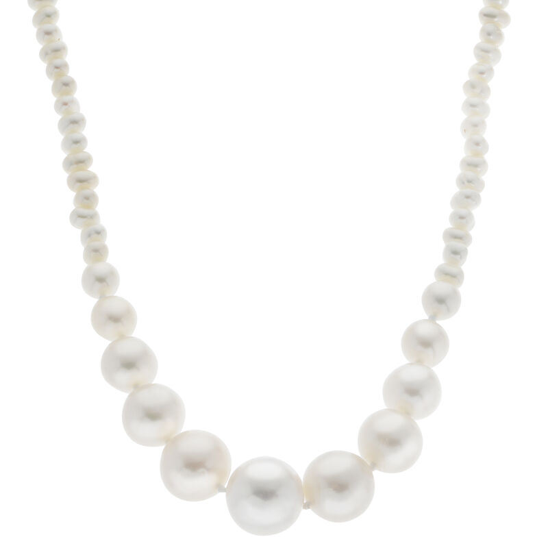 Imperial Pearl 3-12mm Graduated Strand Freshwater Pearl Necklace image number null